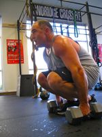 Lumberjack 20 WOD - Pat DB Squat Cleans