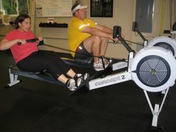 Rowing Jim and Amanda