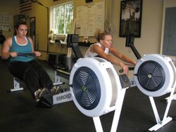 Rowing Lyndi and Sherry