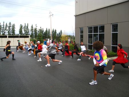 Batwoman leads stretching