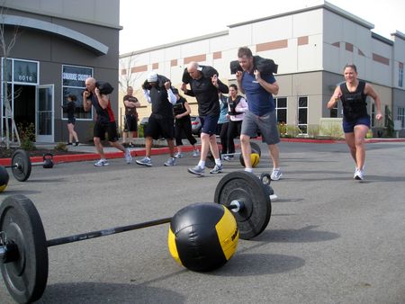 Sandbag Carry Race