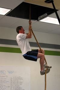 Joe 1st Rope Climb