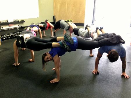 Group Push-up Position