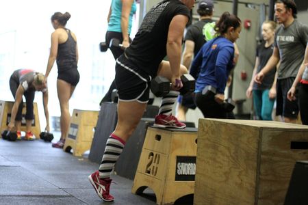 DB Burpee Box Up and Over