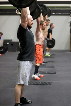 Power Cleans and Thrusters