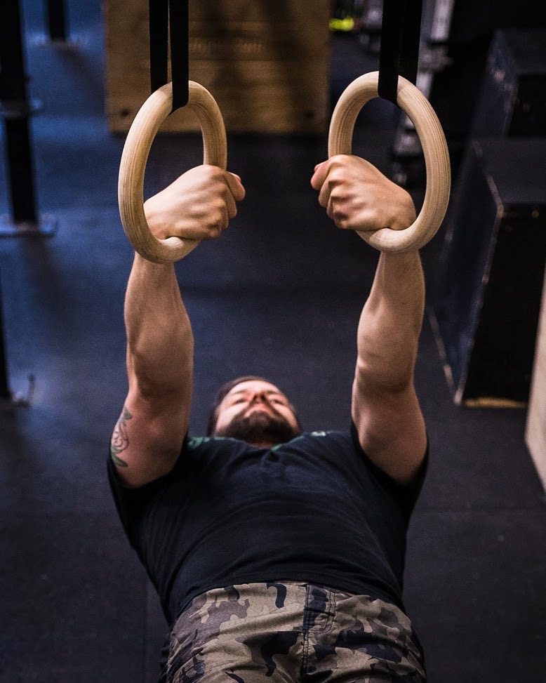 Strict False Grip Supine Ring Rows : 5×4 &amp; 5 RFT: Muscle-ups, Push Press  and Air Squats – SNORIDGE CROSSFIT
