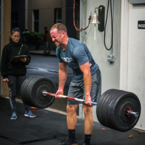 Alt EMOM 12 mins Deadlifts and Knees To Elbows 5 RFT Deadlifts and Lateral Burpees SNORIDGE CROSSFIT