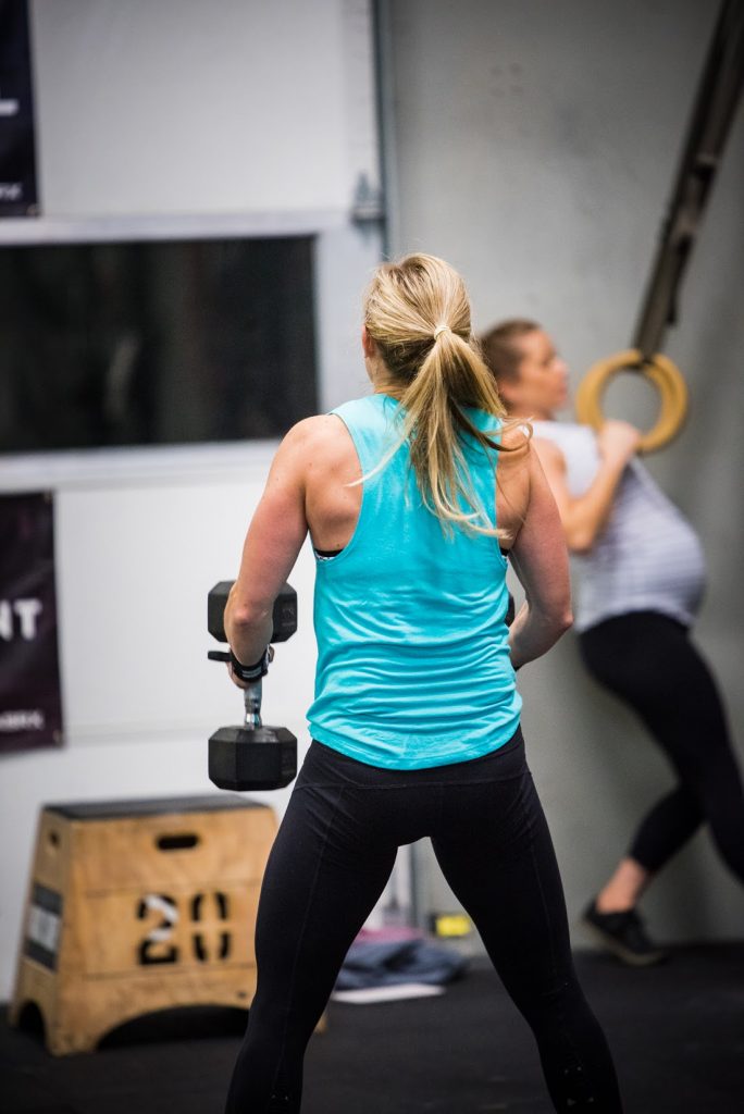 5 Dumbbell Deadlift + 4 Hang Power Clean + 3 Push Jerk + 2 Split Jerk 1