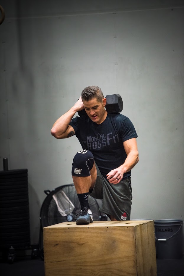 AMRAP 16 mins Dumbbell Box Step ups Dumbbell Push Press and Double Unders SNORIDGE CROSSFIT