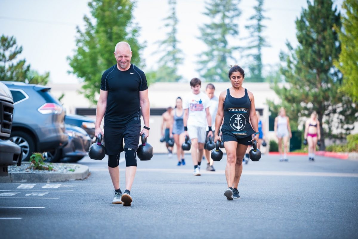 4 RFT Run and Dumbbell Farmers Carries SNORIDGE CROSSFIT