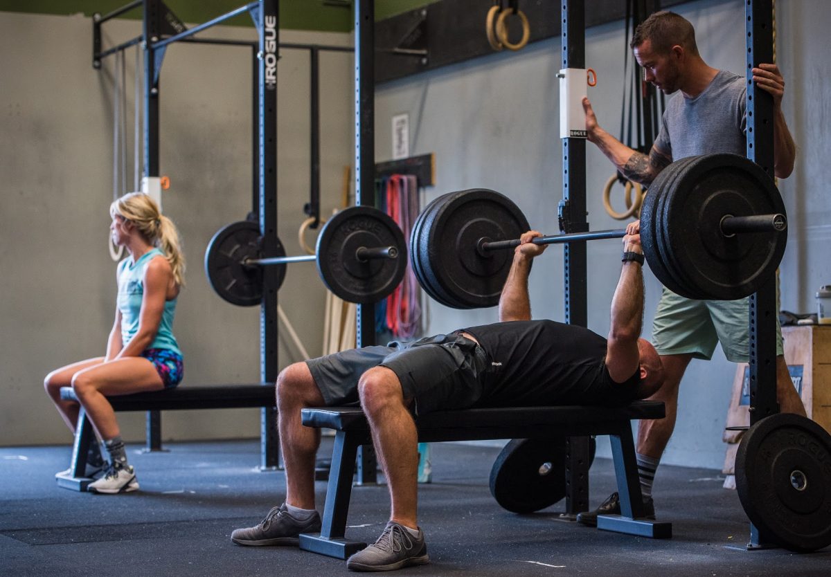 Bench Press 1 Rep Max & 1030503010 Dumbbell Snatches and Double