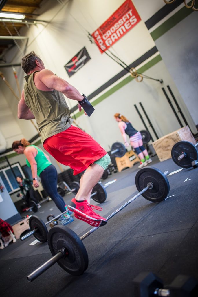 EMOM for 5 mins Strict Pullups & FGB Style Row Cal, Power Snatches