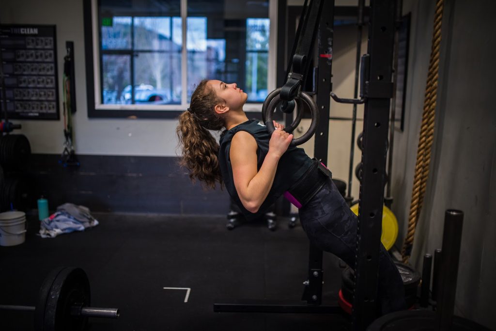 Front Squat 5-5-5-5 & Alt EMOM 21 mins: Supine Ring Rows, Front Squats ...