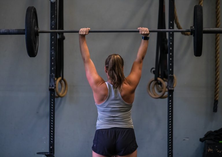 Push Press 3333 & 2 RFT Double Unders, Burpees, Hang Power Cleans