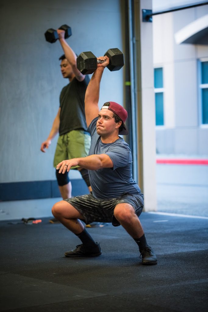 EMOM for 8 mins: Squat Snatch & AMRAP 18 mins: Row, Push-ups, and ...